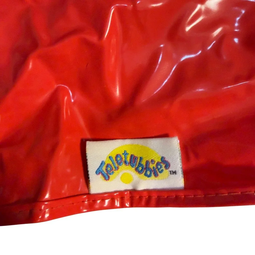 Vintage 1999 Teletubbies Po Red Rain Poncho‎ Kids Size 2-4 Years PVC with Pouch